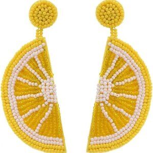 Lemon Fruit Earrings
